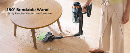 BUTURE S20 Cordless Vacuum Cleaner, 75KPa 650W Powerful Suction, 90 Min Runtime, Freestanding Charging Dock, Removable Battery, Smart Display Stick Vacuum for Pet Hair, Carpets and Hard Floors