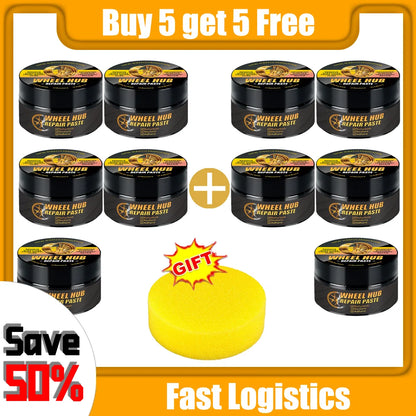 Car Wheel Hub Scratch Refurbishment Paste, Tire Rim Scratch Paint Repair Paste - Aluminum and Steel Rings Dent Restore Care/93x*