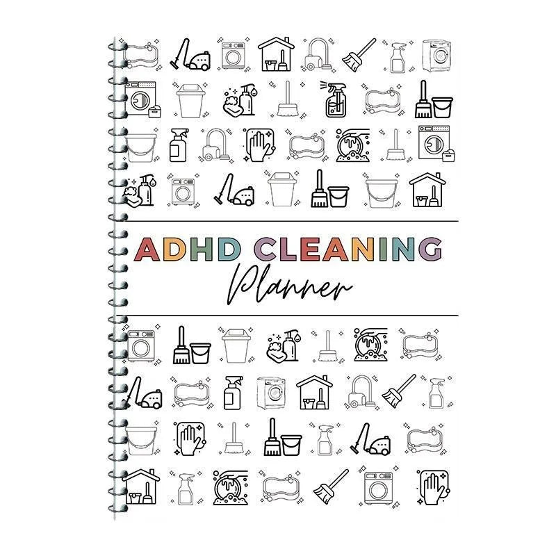 ADHD Cleaning Planner Bundle – Includes Home Cleaning Schedule, Weekly, Monthly, Year-Round Cleanliness Tips, Family Chore Chart