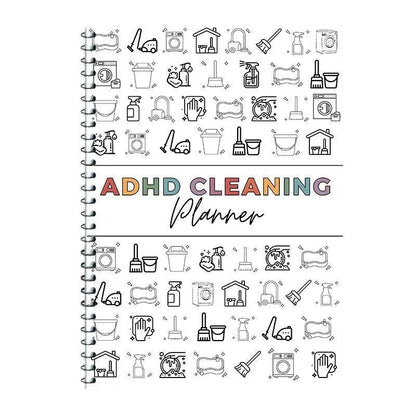 ADHD Cleaning Planner Bundle – Includes Home Cleaning Schedule, Weekly, Monthly, Year-Round Cleanliness Tips, Family Chore Chart