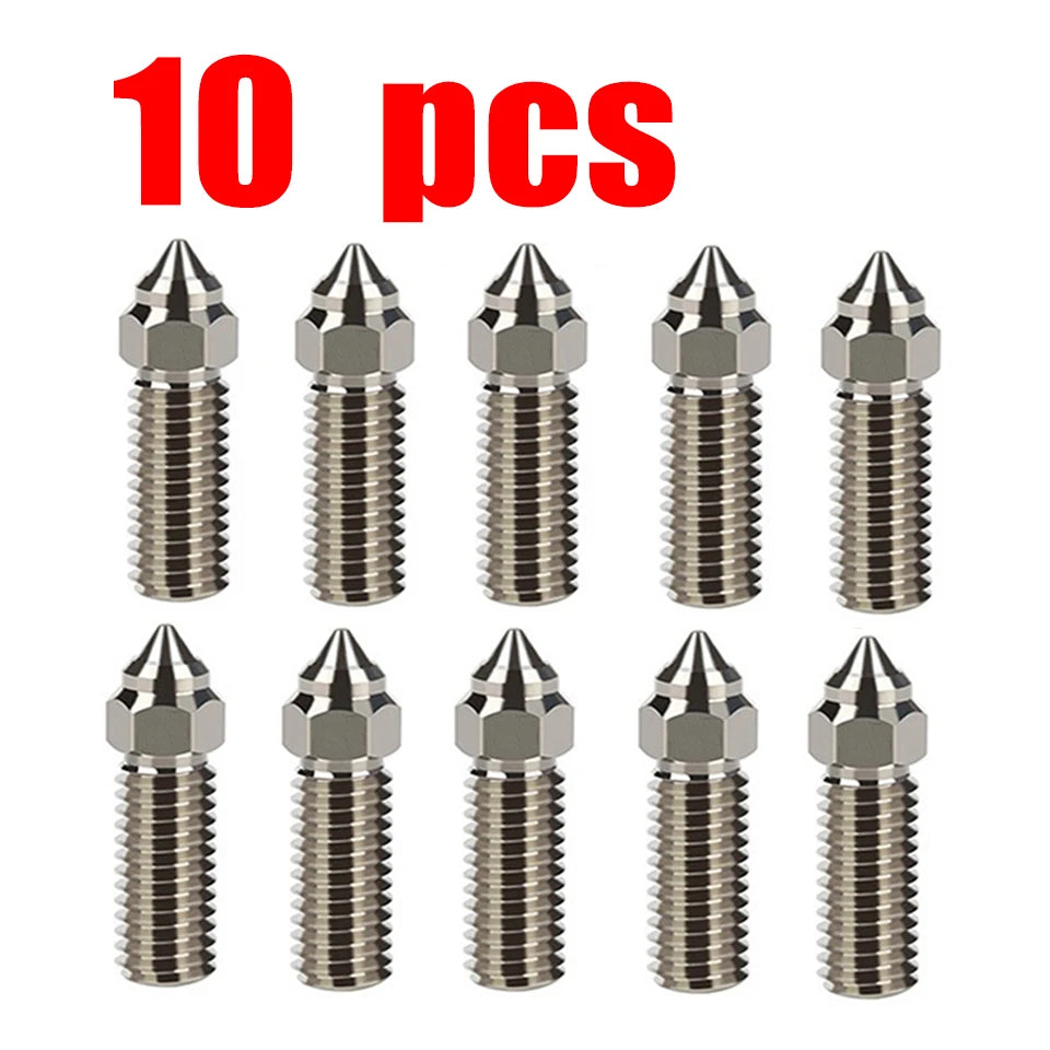 For Creality Ender 3 V3 KE K1/k1 Max Nozzle 0.4 0.6 0.8mm Nozzles Hard Steel Copper Plated Brass Genius Pro Vyper K1 Pro Hotend