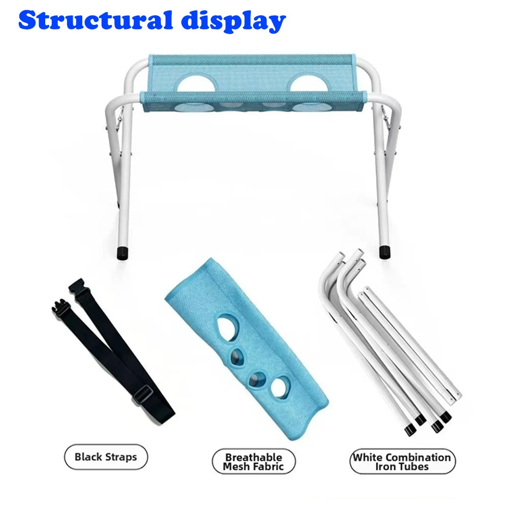 Portable Foldable Pet Grooming Hammock Stand Adjustable Dog Cat Bathing Nail Clipping Drying Mesh Support Rack for Small Pets