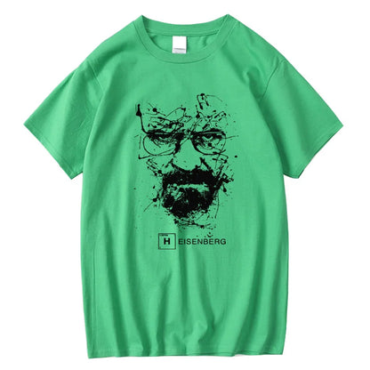 Men Fashion Casual Top Quality Cotton Blend Breaking Bad T Shirts Men Heisenberg Camisetas Hombre Men Cool Tee Shirt Tops