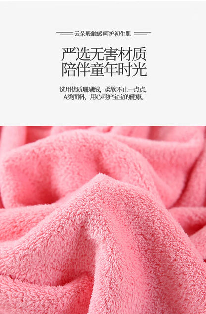 1pc Baby Bibs for Children Washing Face Towel Soft Salive Towel Boys Girls Learning Brushing Teeth Towel for 3 To 8 Years Kids