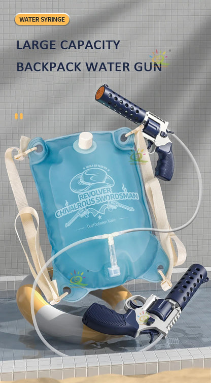 Backpack Electric water gun,Full-Automatic Shooting Water Gun Toys for male Summer Outdoor Beach High-capacity Guns Game Gifts