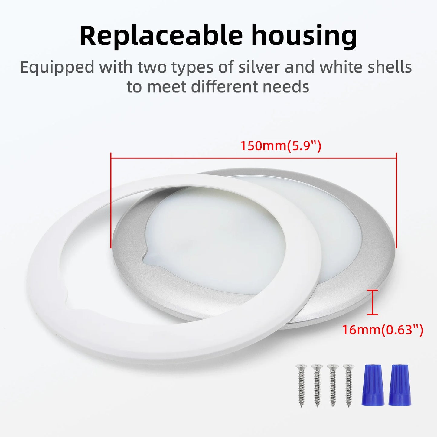 12V RV Roof Ceiling Cabin Light IP67 Touch Dimming Caravan Marine Interior Lamp Car Camping Trailer LED Lights Auto Accessories