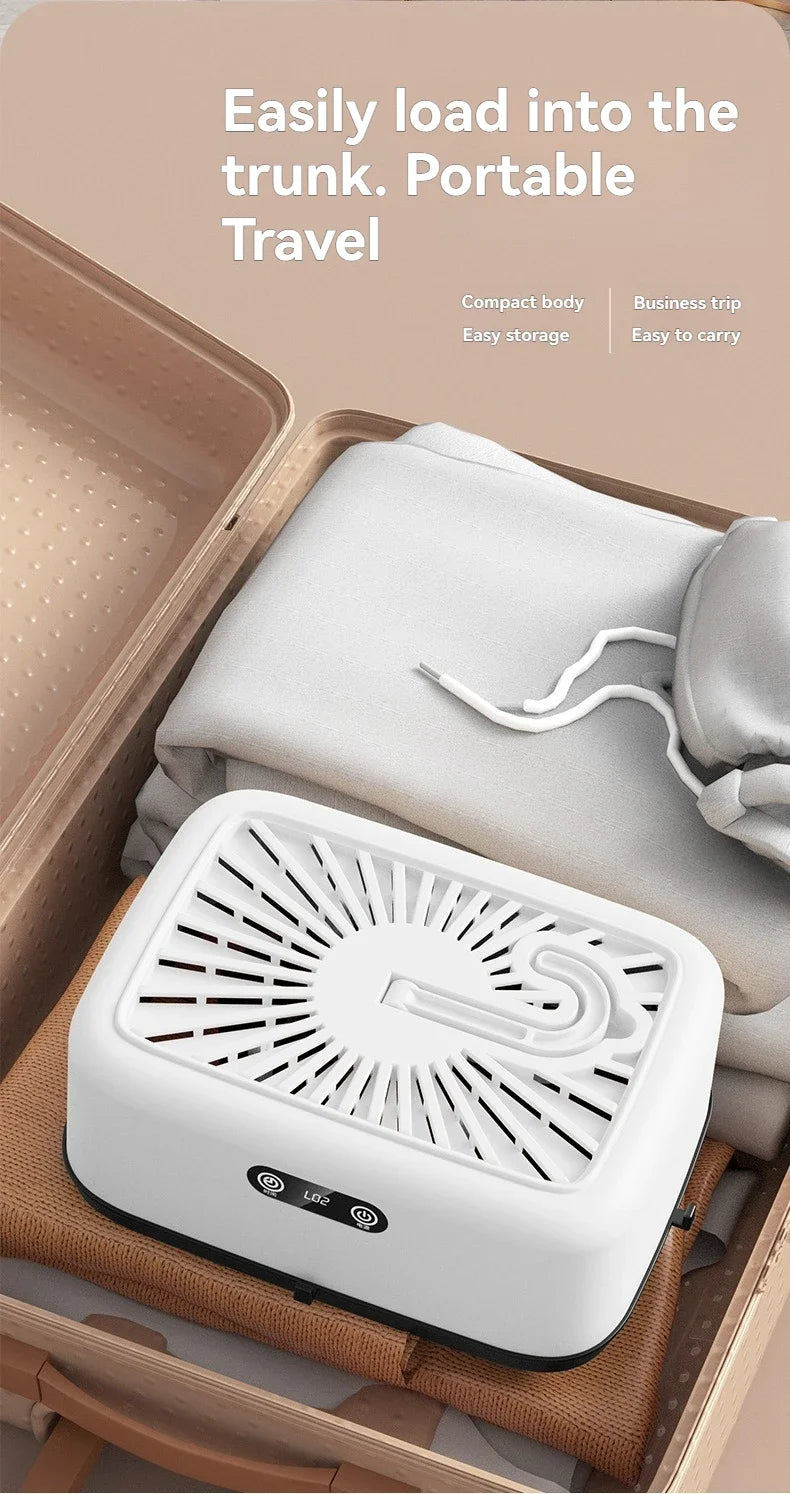 New Mini Portable Dryer Foldable Electric Dryer Intelligent Timed Fast Drying Household Cabinet with Drying Bag Compact Travel