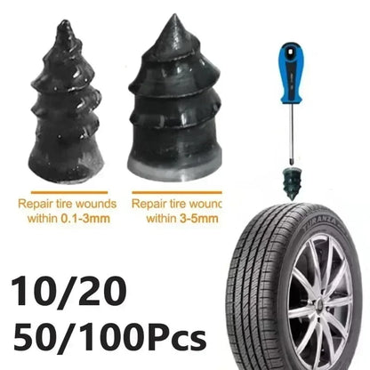 100pcs  Automotive Tire Repair Nail Universal Set Automotive Motorcycle Tire Repair Nail Bicycle Tire Perforation Repair Tool