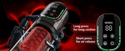Minyee Automatic Male Masturbator Penis Pump 100% Waterproof Rechargeable USB Sucking Vibrating Function Silicone Masturbation Cup Adult Sex Toy for Men
