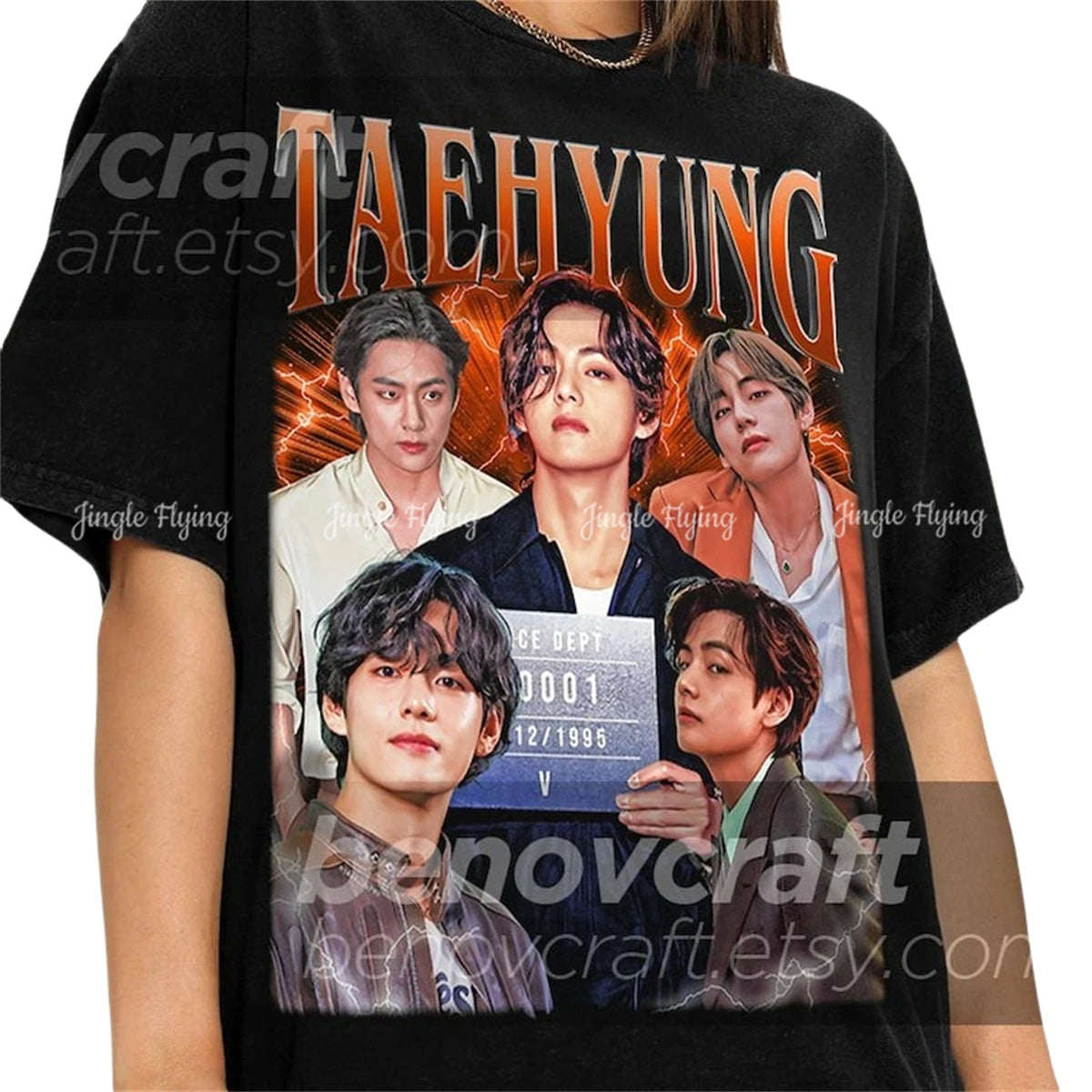 Taehyung Retro 90s Bootleg Tshirt Kpop Shirt Gift For Woman And Man