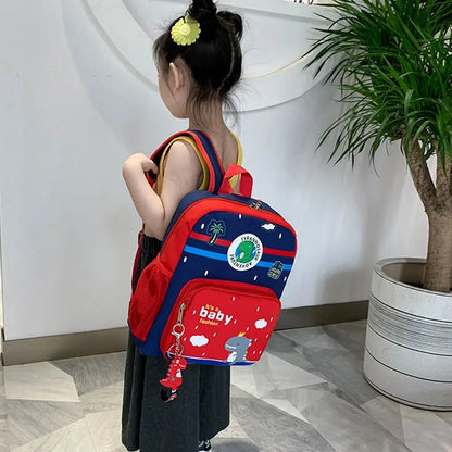 Durable Cute Backpack Cartoon Dinosaur Waterproof Students Bag Kindergarten Large Capacity School Bag for Children
