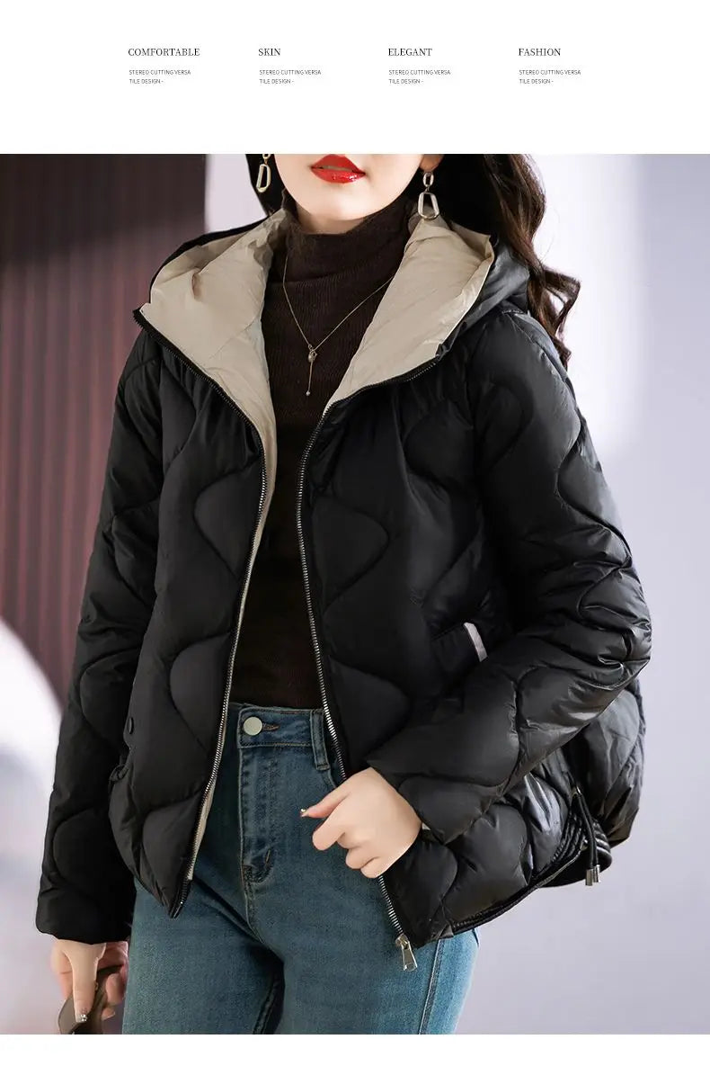 Hooded Parkas Women Winter 4XL Korean Fashion All-match Coats Thicken Keep Warm Streetwear Cold Wear Casual Female Outwear Ins