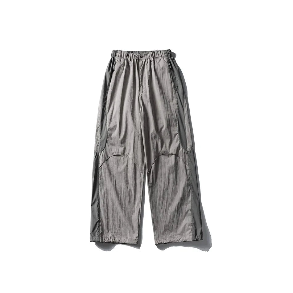 Men Women Splice Fashion Outdoor Loose Casual Lightweight Quick Dry Sports Cargo Baggy Pants Track Trouser Jogger Sweatpants