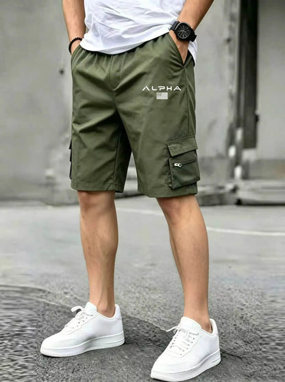 American Flag Printed Cargo Shorts Independence Day Eagle Shorts Summer Cargo Work Camping Multi-pocket Short Pants Streetwear