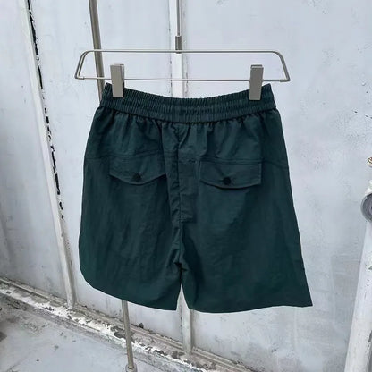 Summer Cargo Style Set Men's Casual Hooded Solid Short Sleeve T-shirt Shorts Loose Fashion High Quality Handsome Sweatshirt Suit