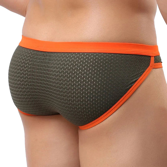 Men's New Nylon Solid Beachwear Briefs Bikini Men Low Rise Sexy Briefs Board Shorts Surfing Wear