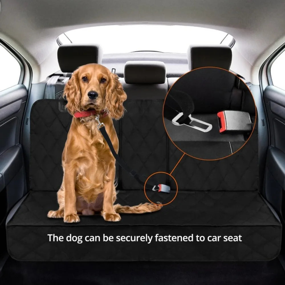Dog Car Seat Cover, Pet Travel Carrier Mattress, Dog Car Seat Protector with Center Seat Armrest for Car Back Seat Incl Side Protection, Dog Car Blanket, Back Seat Protection