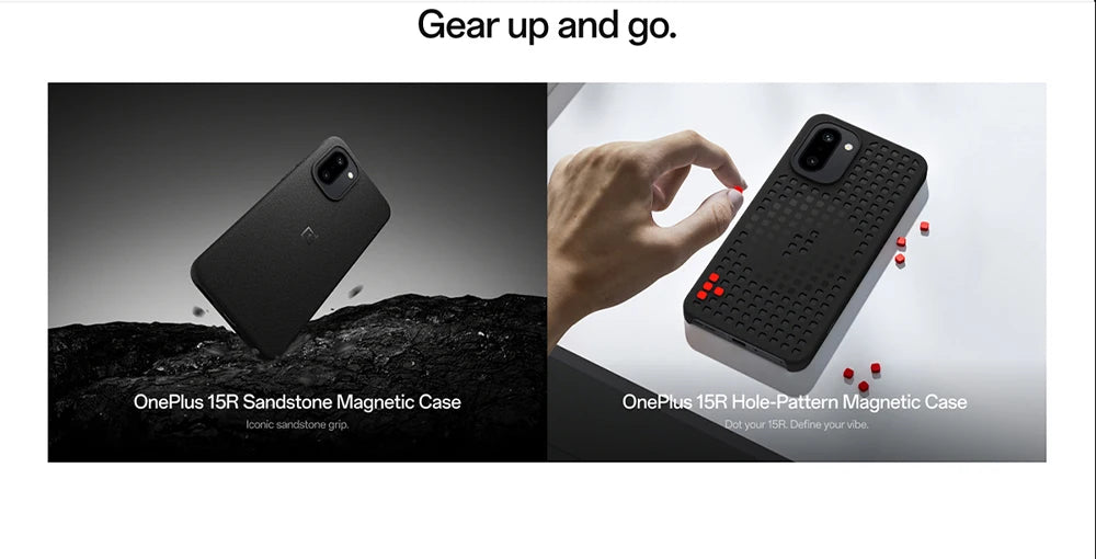 OnePlus 15R Global Version Smartphone 5G,12GB+256GB,12GB+512GB, Snapdragon 8 Gen 5,7400mAh,165Hz Display,IP69,Black