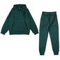Men's Autumn and Winter New Solid Color Hoodie+pants Two-piece Set Fashionable Casual Sports Set Size S-3XL
