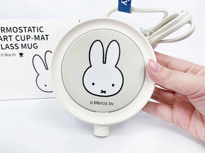Miffy Cup Heater Coffee Mug Warmer Timer Heating Coaster Smart Thermostatic Heating Pad Hot Plate Hot Milk Coffee Cup Warmer