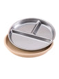 1PCS Stainless Steel Dishes Plate Detachable Suction Bowl For Baby Feeding BPA Free Silicone Base Tableware Newborn Essentials