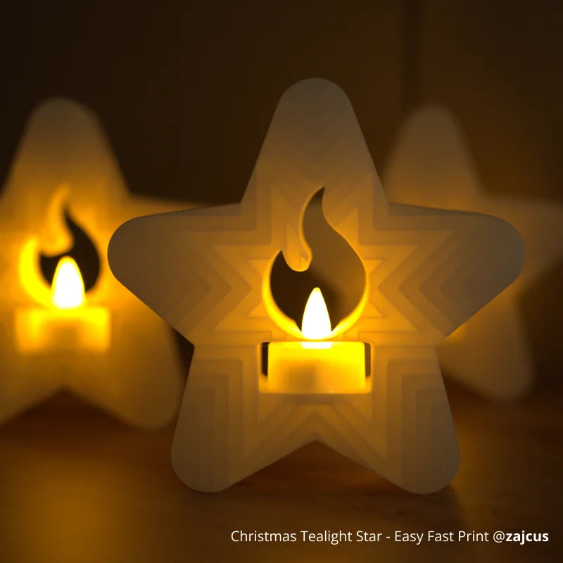 LED Flame Tea Light Candle Set Warm White for Bambu Lab Creator Program 3D Printer Accessories