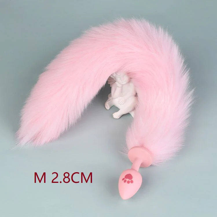 Cat Paw Anal Plug Adult Couple Games Butt Plug Erotic Product Penetration Anal Toy with Hairball Fox Tail Sex Toys for Men Women