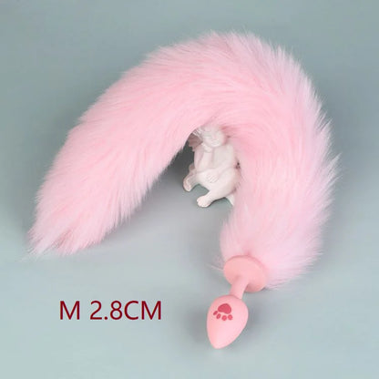 Cat Paw Anal Plug Adult Couple Games Butt Plug Erotic Product Penetration Anal Toy with Hairball Fox Tail Sex Toys for Men Women