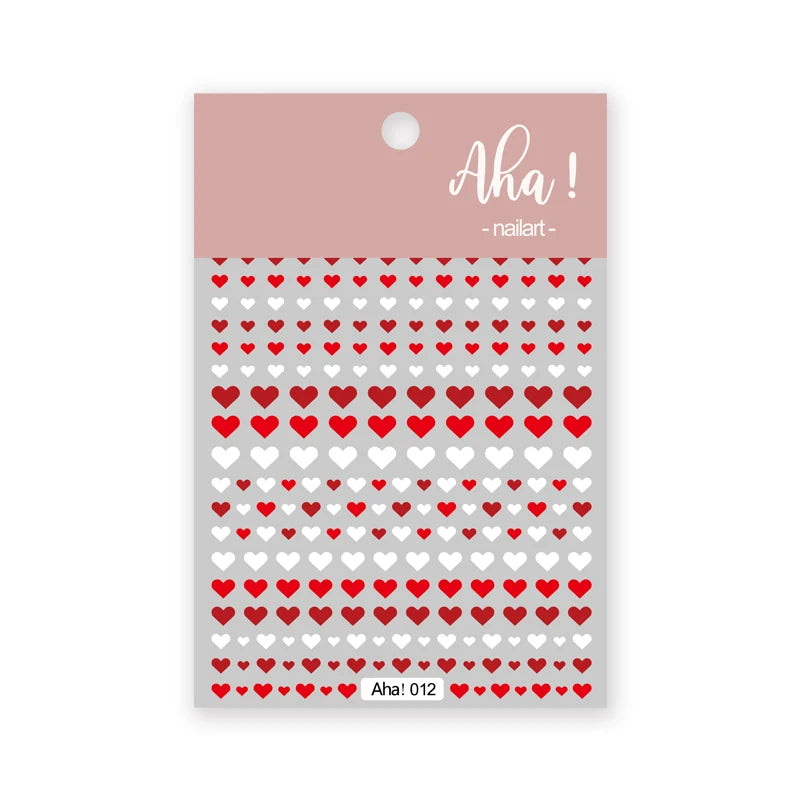 White Bloom Translucent Hollow Butterfly Heart Nail Sticker Press on Nails Decals Hollow Heart Star Moon Shape Sticker Sliders