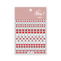 White Bloom Translucent Hollow Butterfly Heart Nail Sticker Press on Nails Decals Hollow Heart Star Moon Shape Sticker Sliders