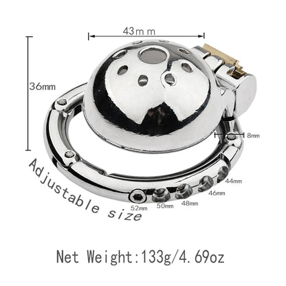 2025 Adjustable Clasp Chastity Cage Sex Toys for Men Metal Penis Ring Sleeve Bdsm Penis Bondage Erotic Urethral Lock Cock Cage