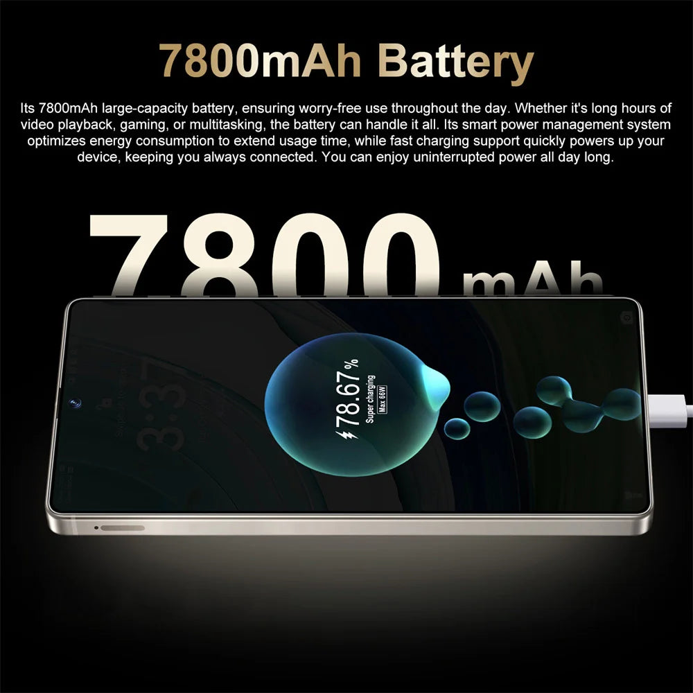 Hot Original Smartphone for S26 Ultra 7.3HD Cell Phone 5G Dual Sim 16MP+48MP 22G+2TB 7800mAh Android 14 Unlocked Mobile Phones