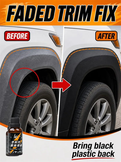 Hydrophobic Plastic Restorer Kit – Repels Water & Restores Gloss on Car Trim, Long-Lasting Coating for Exterior Detailing