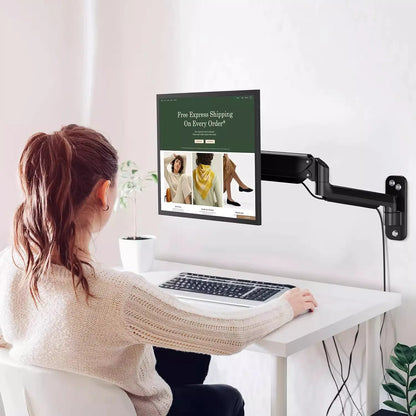 D-MOUNT DW150 Gas Spring 13"-32" TV Wall Mount 2-9KG LCD Monitor Holder  Lifting Swivel Stretch Stands Long Arm 75x75 100x100