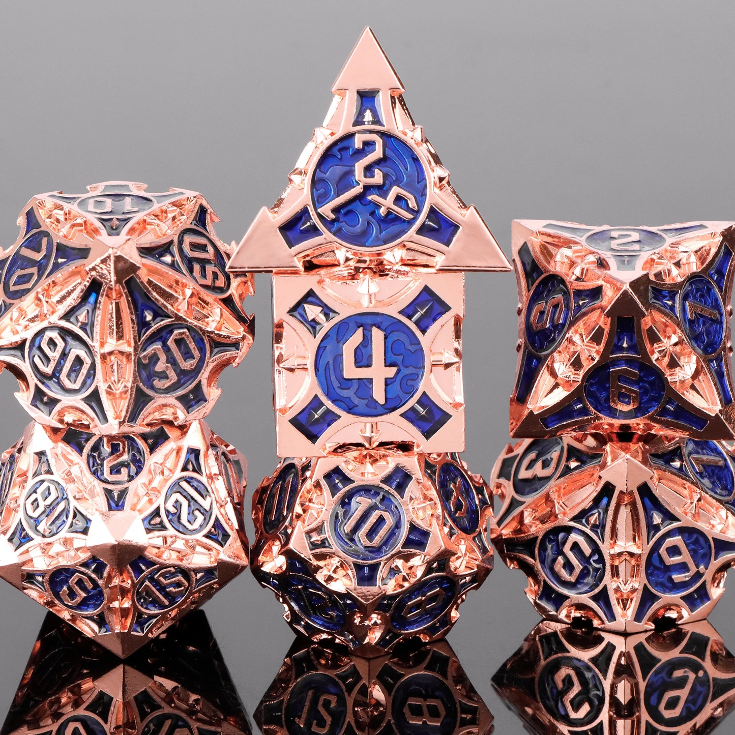 7pcs DND Metal Dice Set MTR Polyhedral Dice for Dungeons And Dragons Role Playing Games D&D Dice Set Dnd Gifts