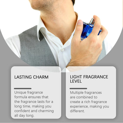 ROXELIS 50ml Rich And Whiskey Homme Perfume Long-lasting Fragrance,Enhance Personal Charm, Confidently Show Style and Elegance
