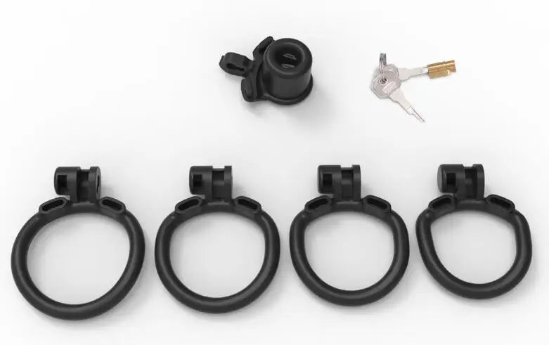 Munchkin Deep Throat Inverted Penetration Master Padlock Male Chastity Cage for Chastity Pros，penis tube micro cock cage
