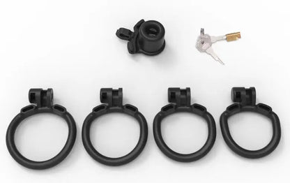 Munchkin Deep Throat Inverted Penetration Master Padlock Male Chastity Cage for Chastity Pros，penis tube micro cock cage