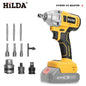 HILDA 1/2" Brushless Impact Wrench 1200N.m High Torque Electric Wrench Power Tool for Scaffolding Tire Repair For Makita Battery