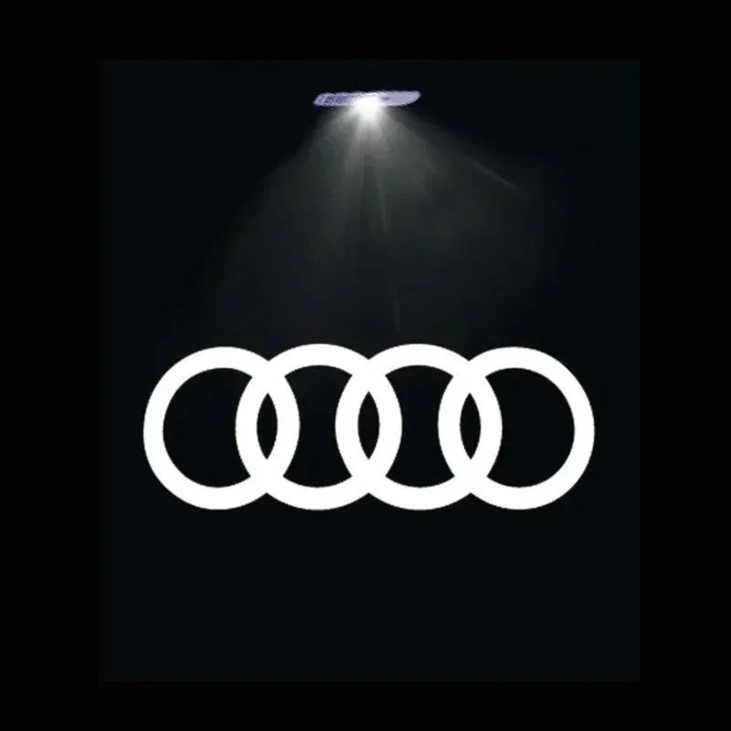 2pcs Car For QUTTRO Audi Sline A1 A3 A4 A5 A6 A7 Q3 Q5 Q7 TT B5 B6 B7 8P 8V 8P 8L S3 S4 Door logo Welcome Light Accessories