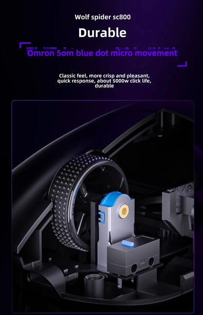 AULA SC800 Gaming Mouse USB-C Wired/2.4G 37g Lightweight 8K Paw3395 Sensor Customized Mice PC E-Sports Gamer Accessories Gifts