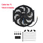 Universal 7/9/10/12/14/16 Inches 12V 80W 2100RPM Car Air Conditioning Electronic Radiator Cooling Fan Blade Electric Cool Kit