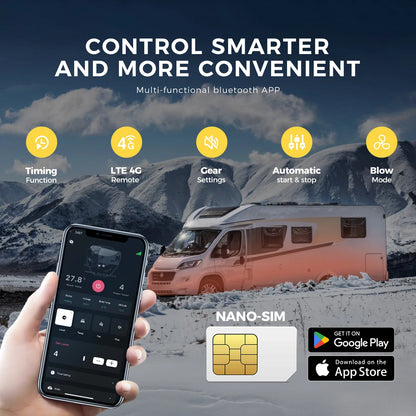 Sunster Car Heater S-A2466 GSM LTE-4G LCD Switch Control Applicable to 12V/24V Voltage Models Diesel Heater
