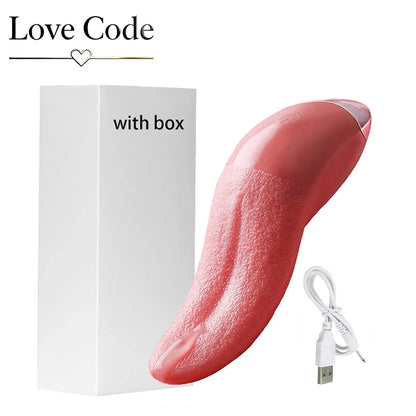 Heating Tongue Licking Vibrator G Spot Clitoral Stimulator Mini Clit Sex Toys for Women Rechargeable Nipple Female Masturbator