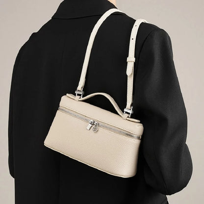 Premium Sense of Niche Lychee Grain Shoulder Bag Simple Fashion Lunch Box Women's Bag Exquisite Mini Handheld Crossbody Bags