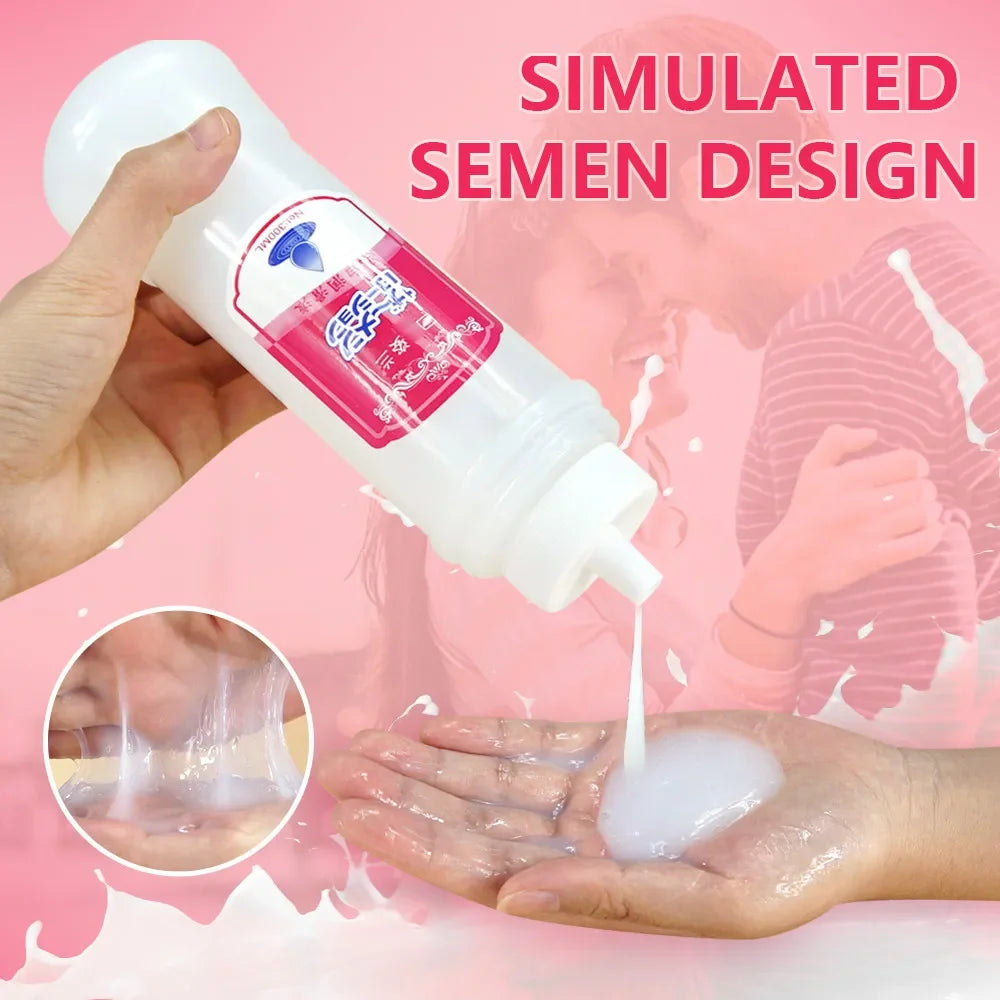 500ml 300ml 200ml Simulated Semen Lubricants For Couples penetrate Vagina Anal Adult Sex producat Milky White anal sex gay