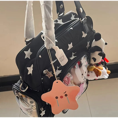 Japanese Itabag With Transparent Display Multi-pocket Shoulder Bag Fashion Tote Bag Jk Uniform Handbag Y2k Style Crossbody Bag