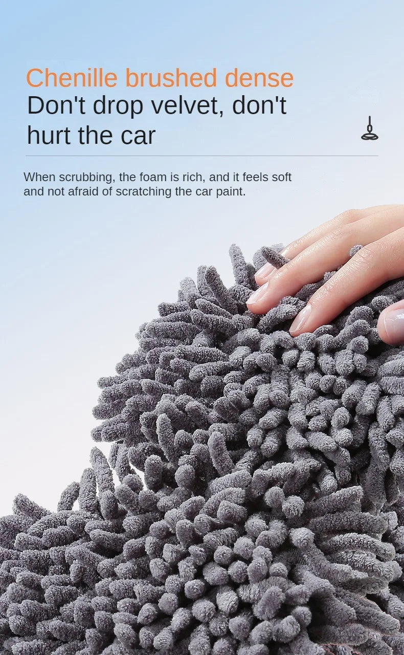 LEIBOO Car Cleaning Wash Multipurpose Kit Microfiber Brush Mop Sponge Wipe Auto Home Tools Universal Clean Accessories