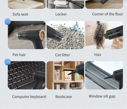 CENRR 980000PA Mini Car Vacuum Cleaner Strong Scution Powerful Wireless Car Cleaner HandHeld  Air Gun Portable Vacuum Cleaner