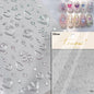 1pcs 5D Diamond Japanese White Lace Bow Nail Art Stickers Pearl Rhinestones Nail Decoration Adhesive Decals Slider DIY Accessory